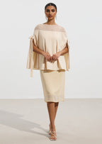 Pearl Trimmed Cape Shirt