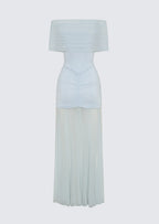 Slinky Off Shoulder Maxi Dress
