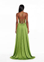 Nafasi Backless Maxi Dress In Green