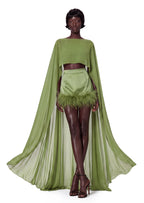 Lehua Long Shawl Strapless Skirt Set