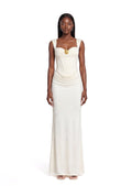 Labonita Off Shoulder Maxi Dress In White