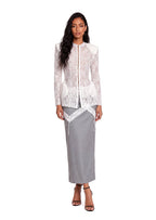 Rabbie Lace Trimmed Midi Skirt