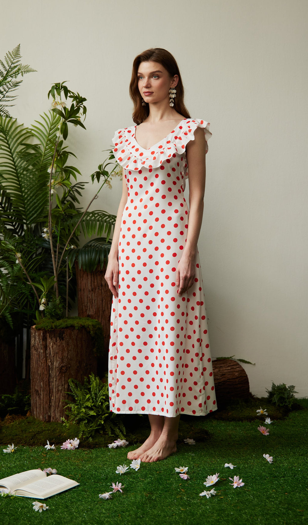 Polka Dot Maxi Dress