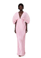 Sabah Pleated Drop Shoulder Maxi Dress