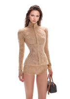 Palani Lace Shirt & Shorts Set