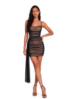 Iain Lace Mini Dress In Black