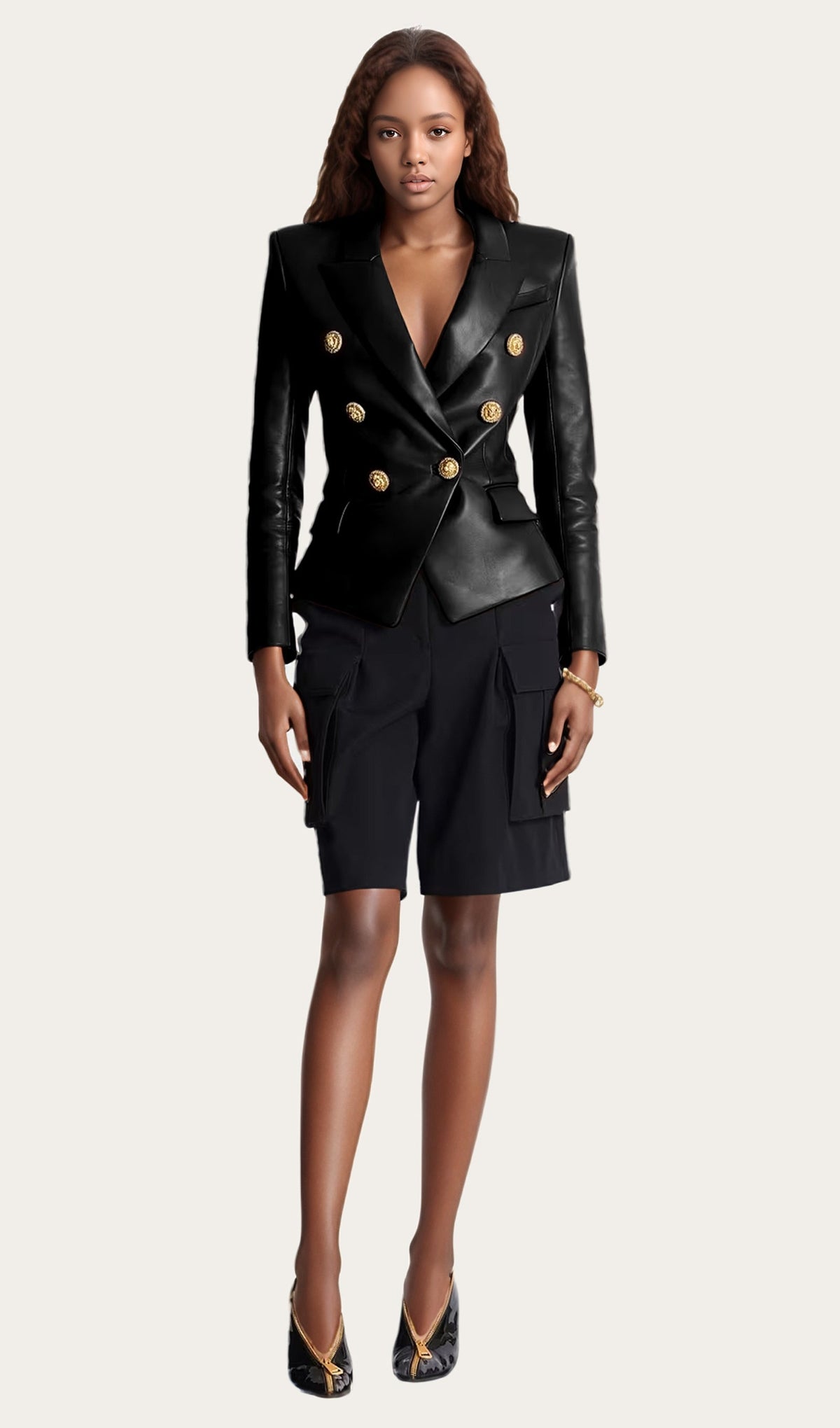 Fitted Jacket In Black