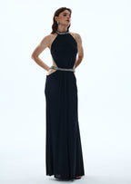 Adalia Cut Out Maxi Dress In Black