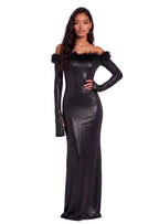 Kaiholo Off Shoulder Maxi Dress In Black