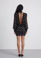 Magda Polka Dot Backless Mini Dress