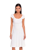 Gaetano Knitted Midi dress In White