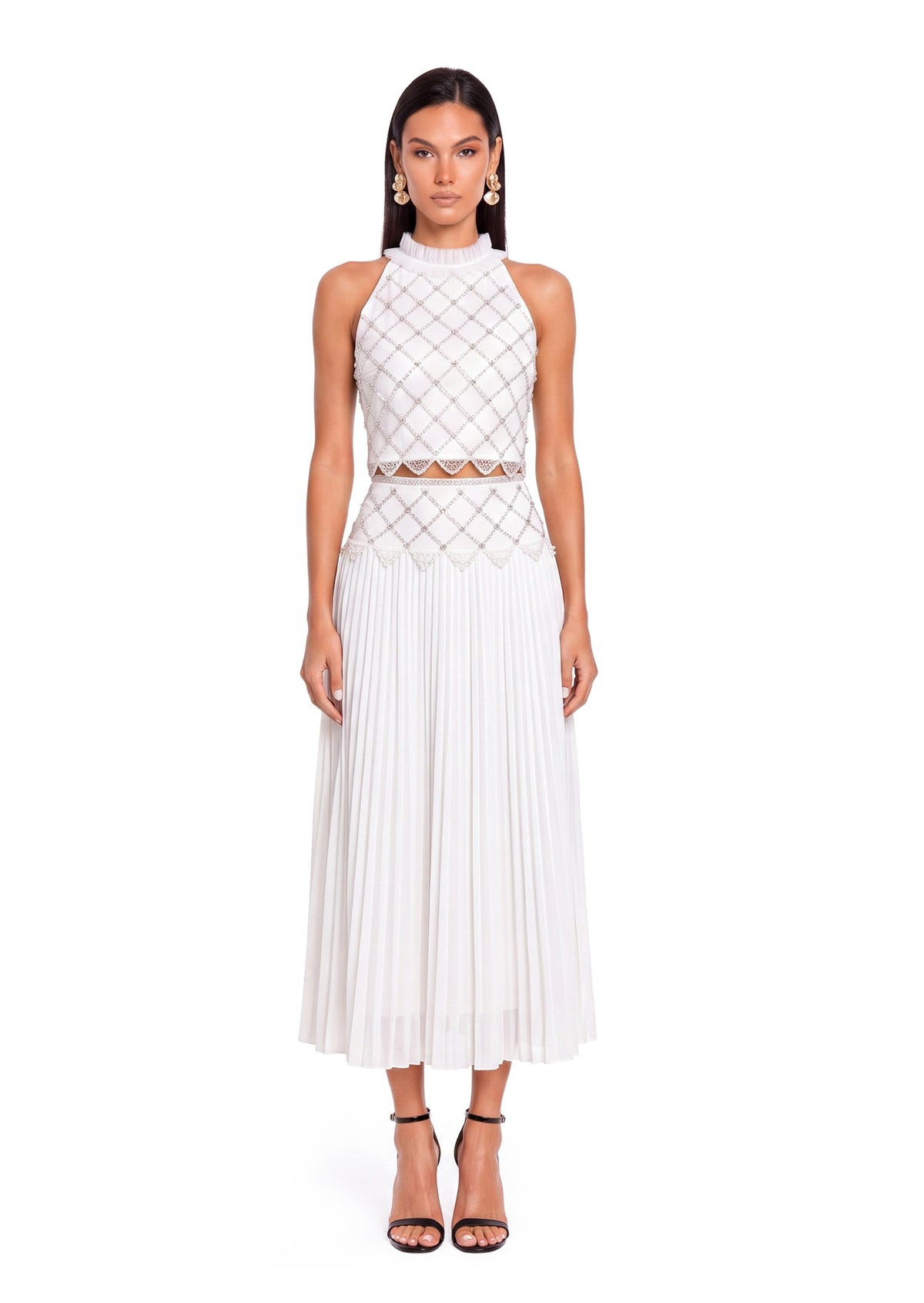 Paco Sleeveless Halter Top&Tulle Skirt Set
