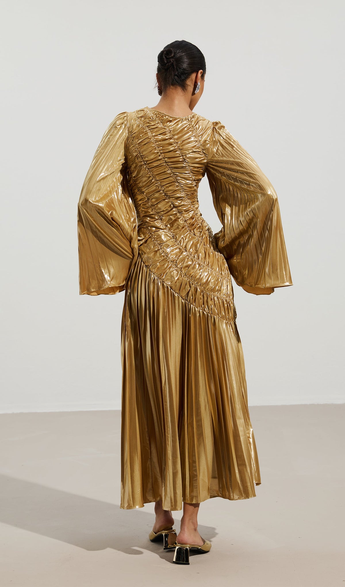 Metallic Maxi Dress