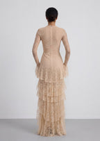 Salome Lace Tiered Maxi Dress
