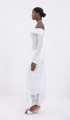 Trendy Asymmetrical Off Shoulder Top