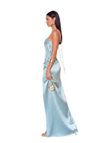 Jabr Strapless Slit Maxi Dress