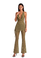 Adla Lace Two Piece Set In Green