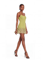 Dewitt Ruffled Hem Knitted Mini Dress