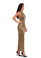Walter Halter Neck Backless Midi Dress