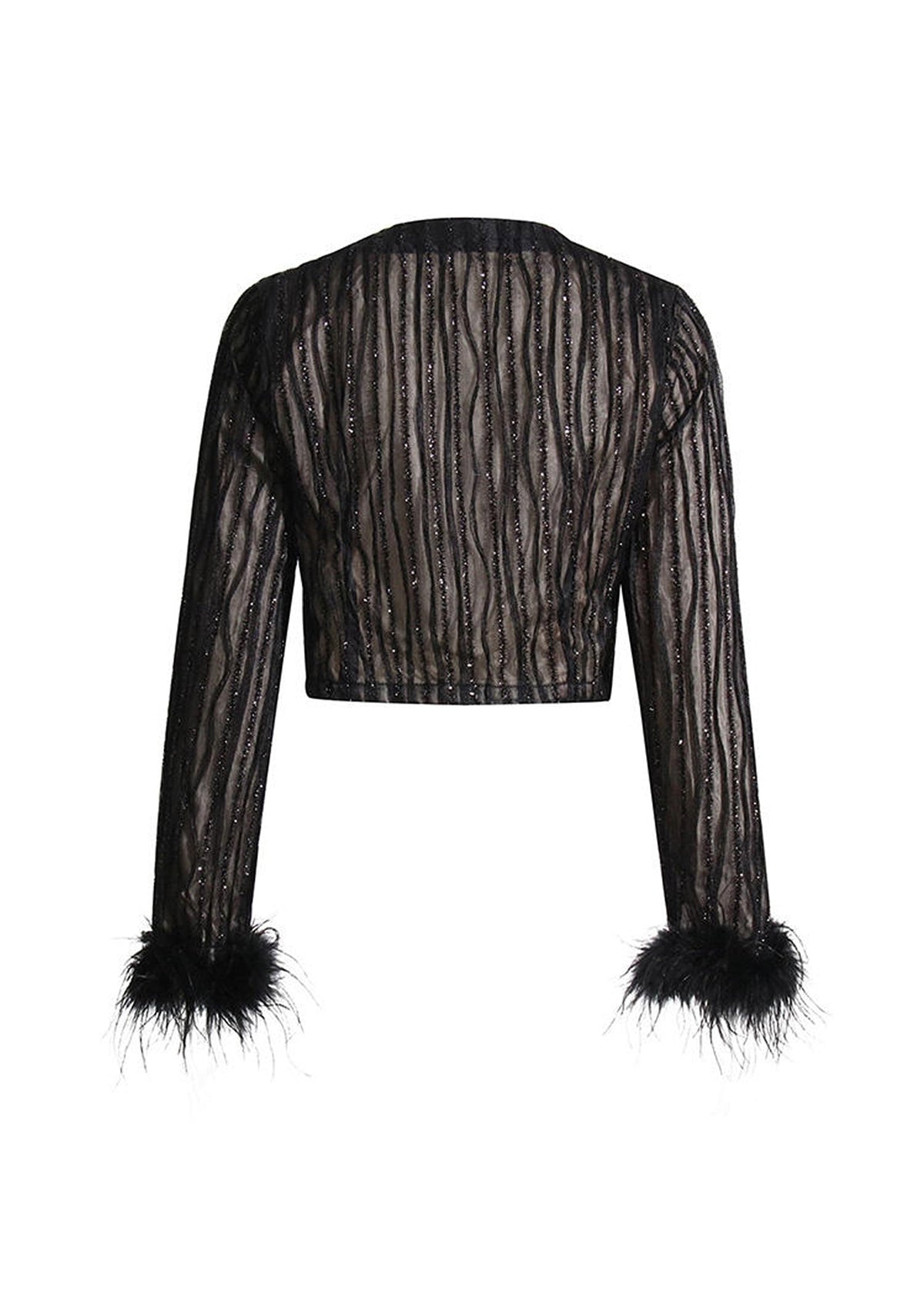 Nadim Long Sleeved Top & Skirt Fuzzy Matching Set