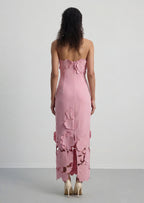 Rayna Floral-Appliquéd Crepe Maxi Dress