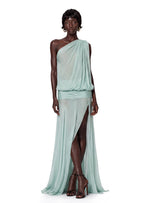 Mahoney Sheer Maxi Dress In Mint Green