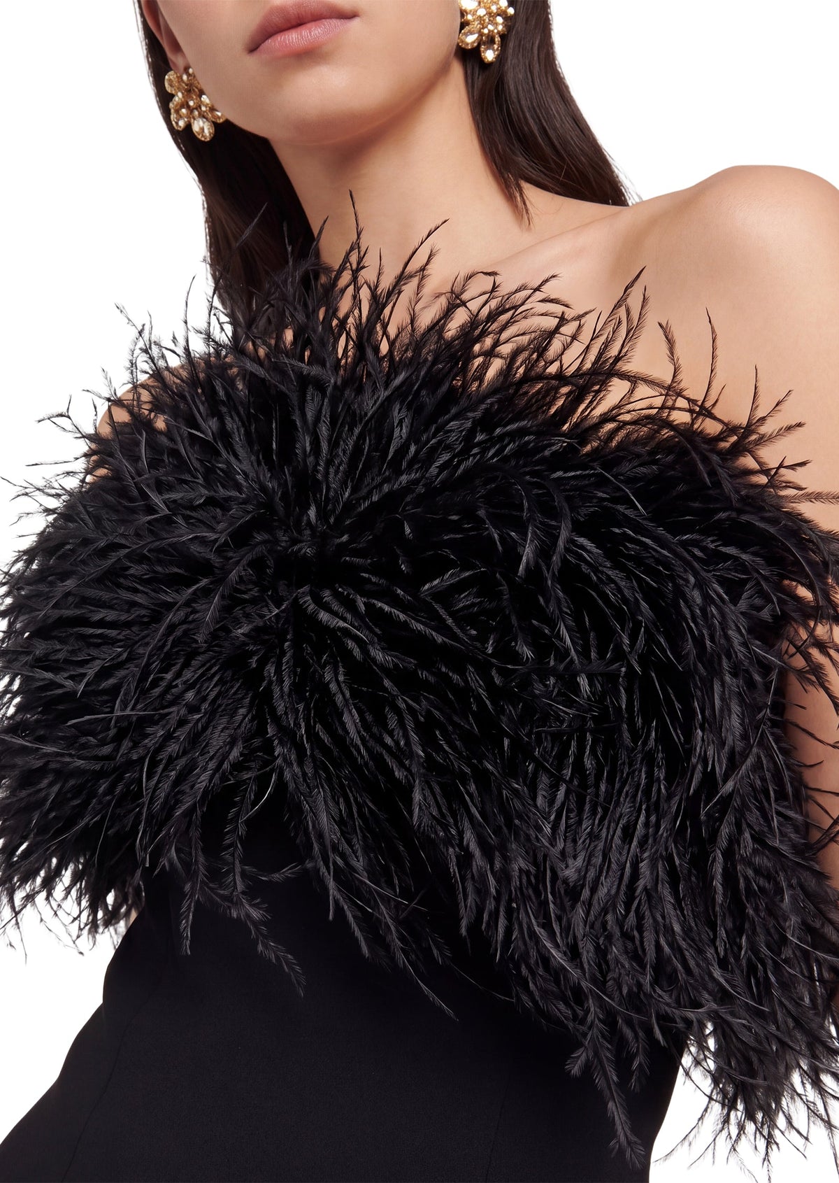 Quade Ostrich Feather Shawl
