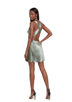 Vajra Sequined Satin Mini Dress