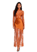 Dagur Lace  Satin Maxi Dress