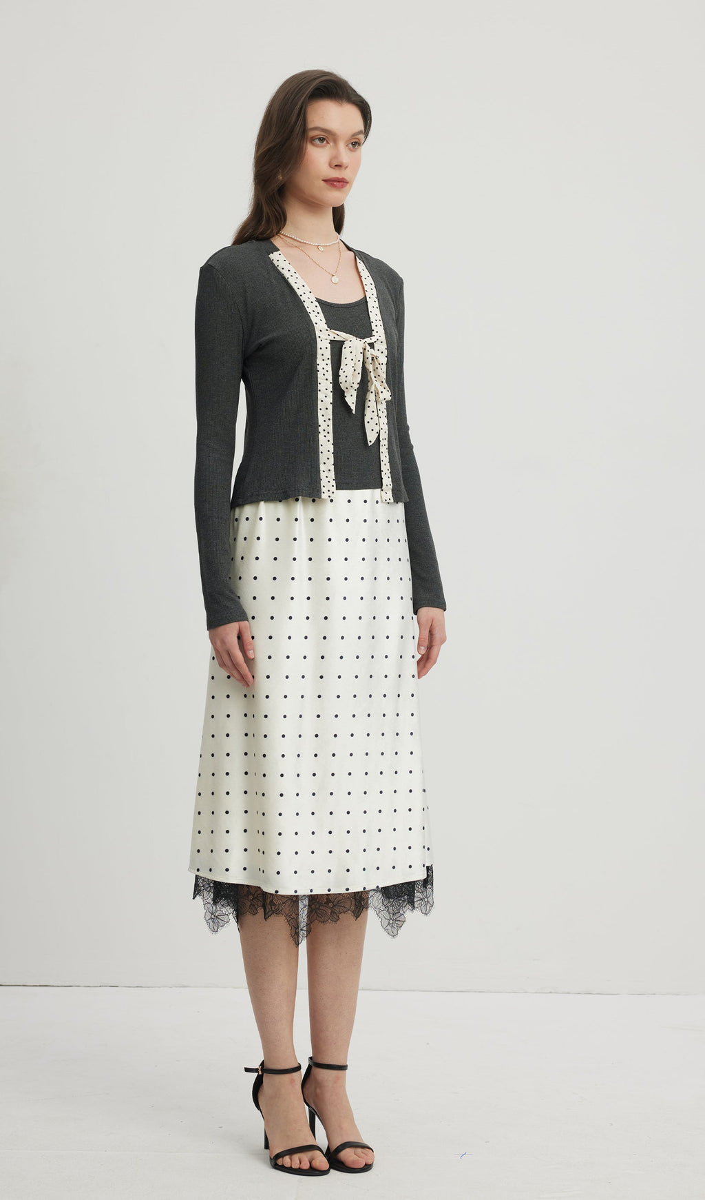 Polka Dot Tie Top