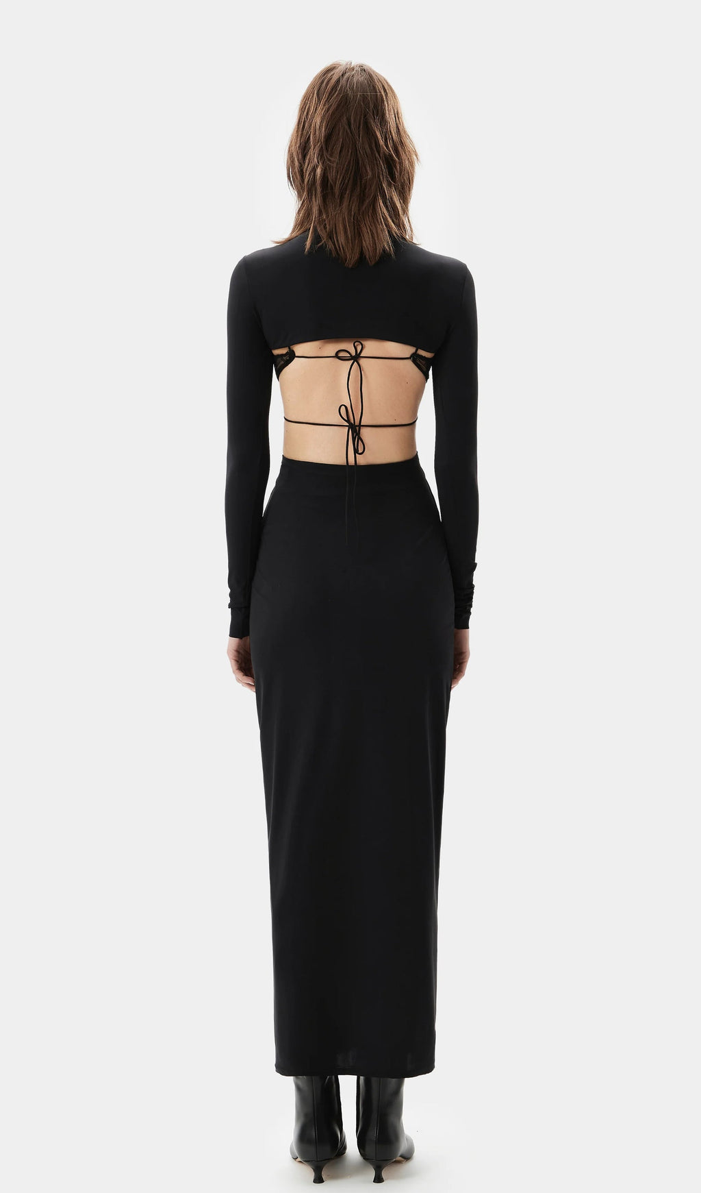 Long Sleeve Cut-Out Maxi Dress