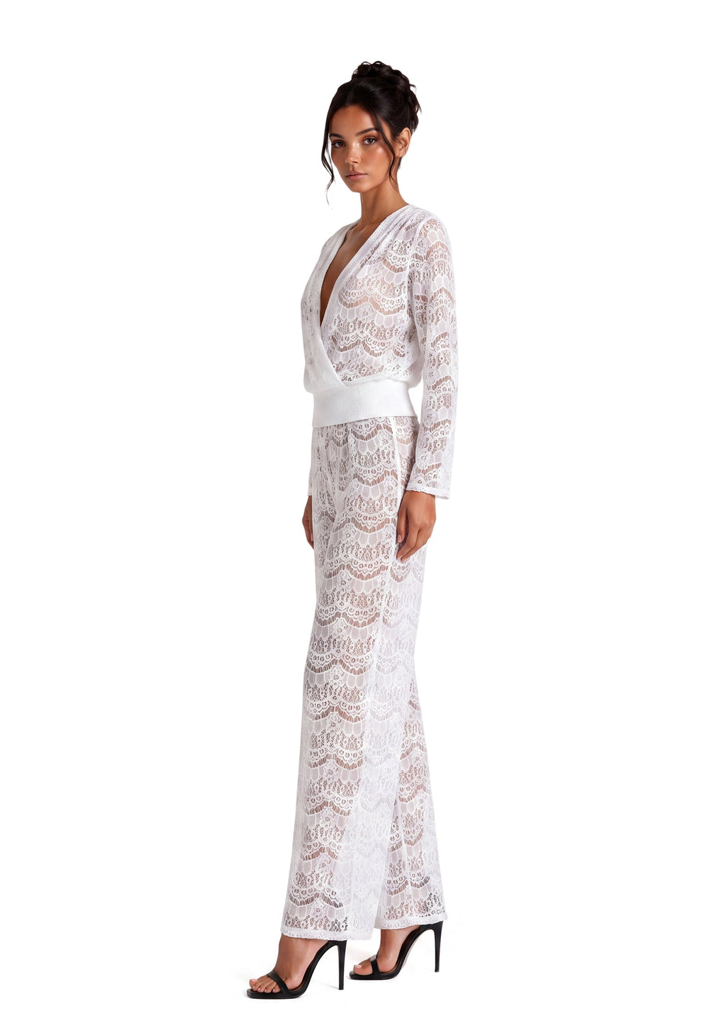 Cais Long Sleeved Top & Wide Leg Pants Set