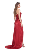Dagna  Lace  Satin Maxi Dress