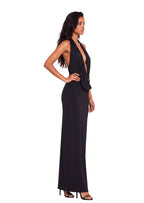 Walidah Halter Neck Backless Maxi Dress