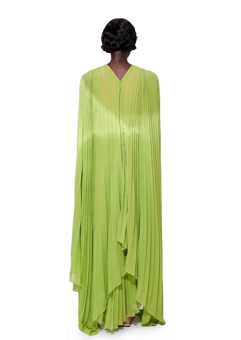 Qacha Halter Neck Maxi Dress In Green