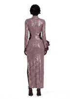 Beasley Long Sleeve Sequin Maxi Dress