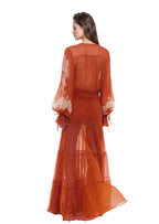 Macario Long Sleeve Lace Maxi Dress