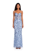Paloma Sequined & Beaded Maxi Dress