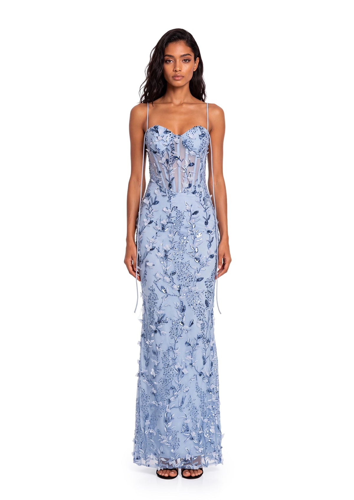 Paloma Sequined & Beaded Maxi Dress