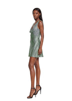 Vajra Sequined Satin Mini Dress