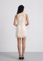 Austyn Embroidered Cutout Mini Dress