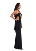 Walid Halter Neck Maxi Dress In Black