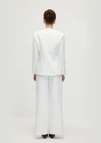 Slim Fit Blazer & Trousers Two-Piece Set In White
