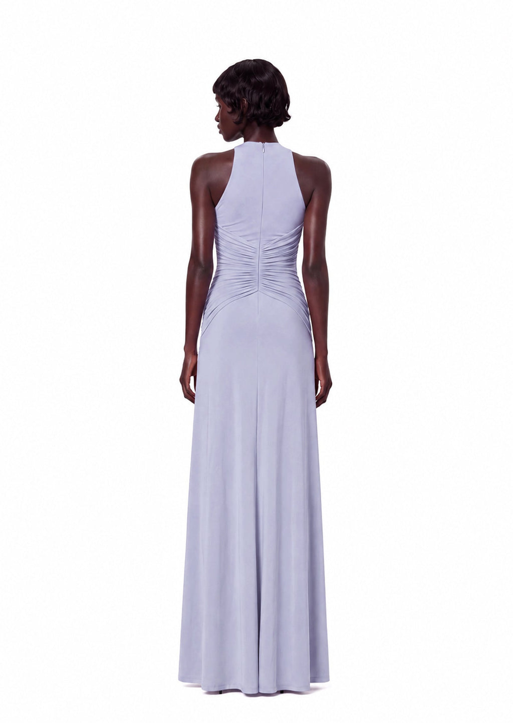 Minami Halter Neck Pleated Maxi Dress