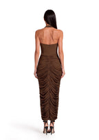Maine Halter Neck Stretch Maxi  Dress