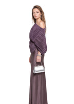 Quang One Shoulder Top & Satin Midi Skirt Set