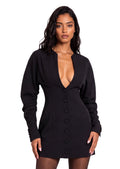 Easter Long Sleeve Blazer Mini Dress