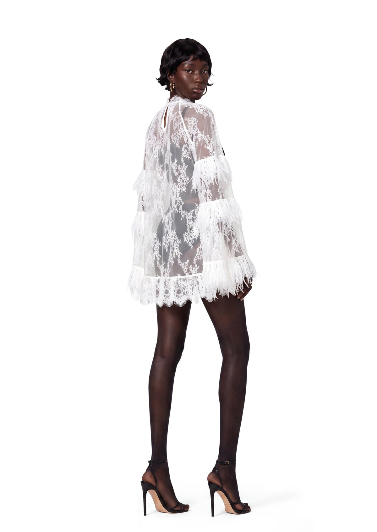 Iceland Long Sleeved Lace Mini Dress