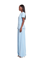 Hadley Short Sleeve Top & Maxi Pants Set In Blue