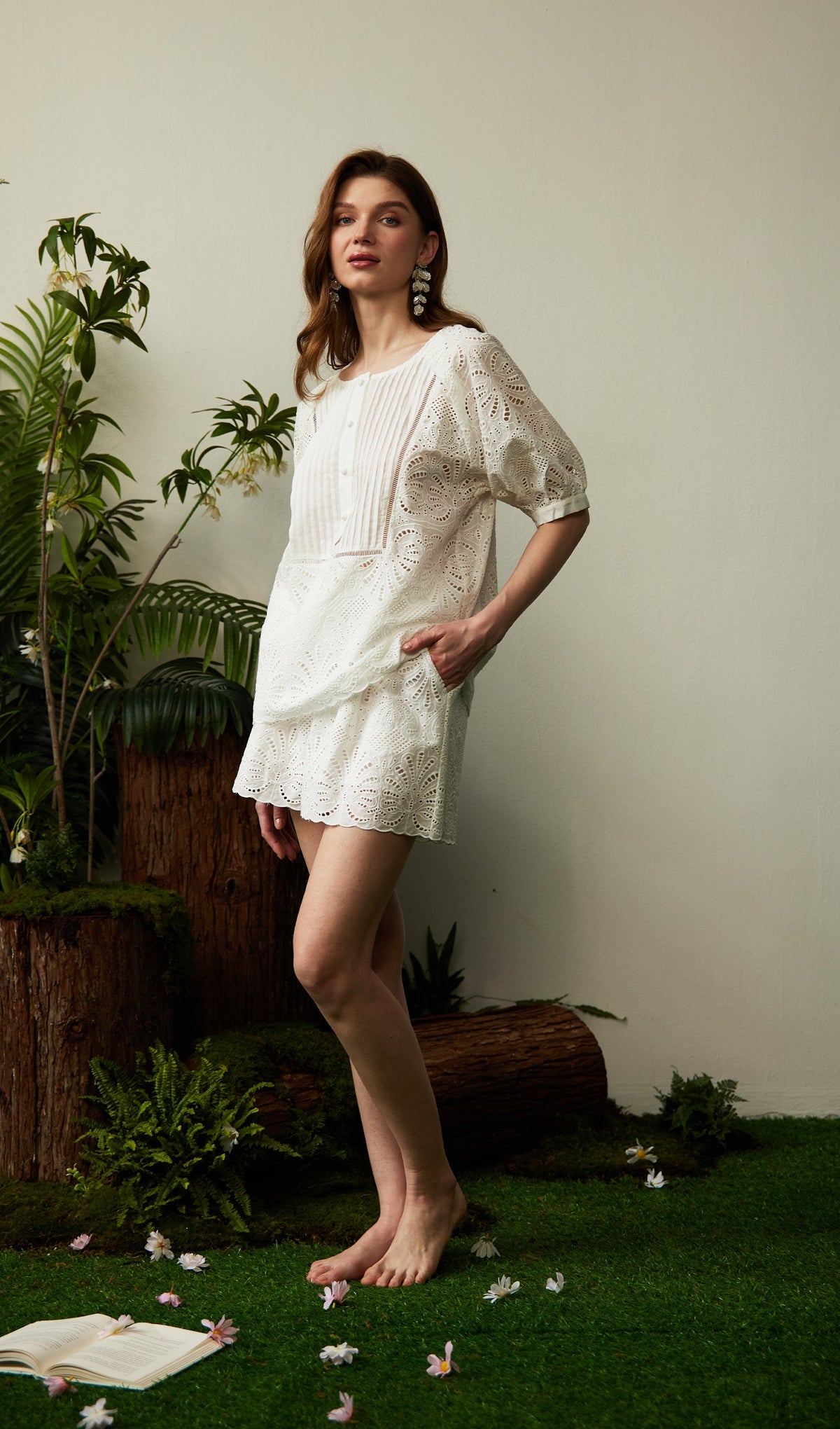 Hollow Out Short Two Piece Sets